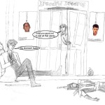 Why is Matt Demon's head there?
